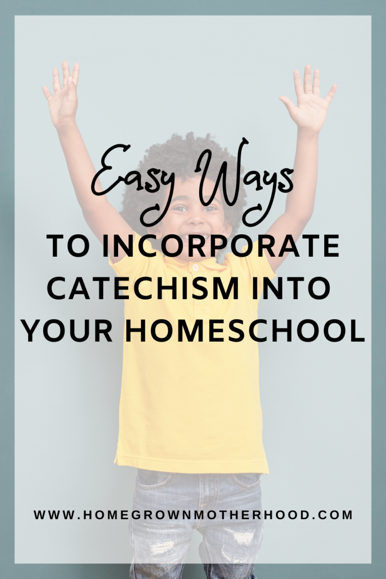 Easy Ways To Incorporate Catechism Into Your Homeschool
