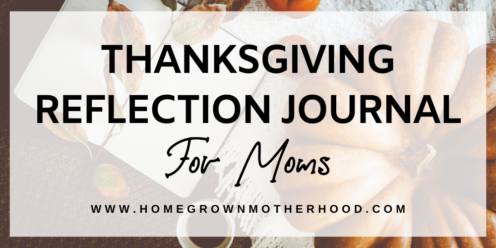 Thanksgiving Reflection Journal for Moms | Christian Gratitude Journal ...
