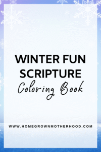Winter Scripture Coloring Book