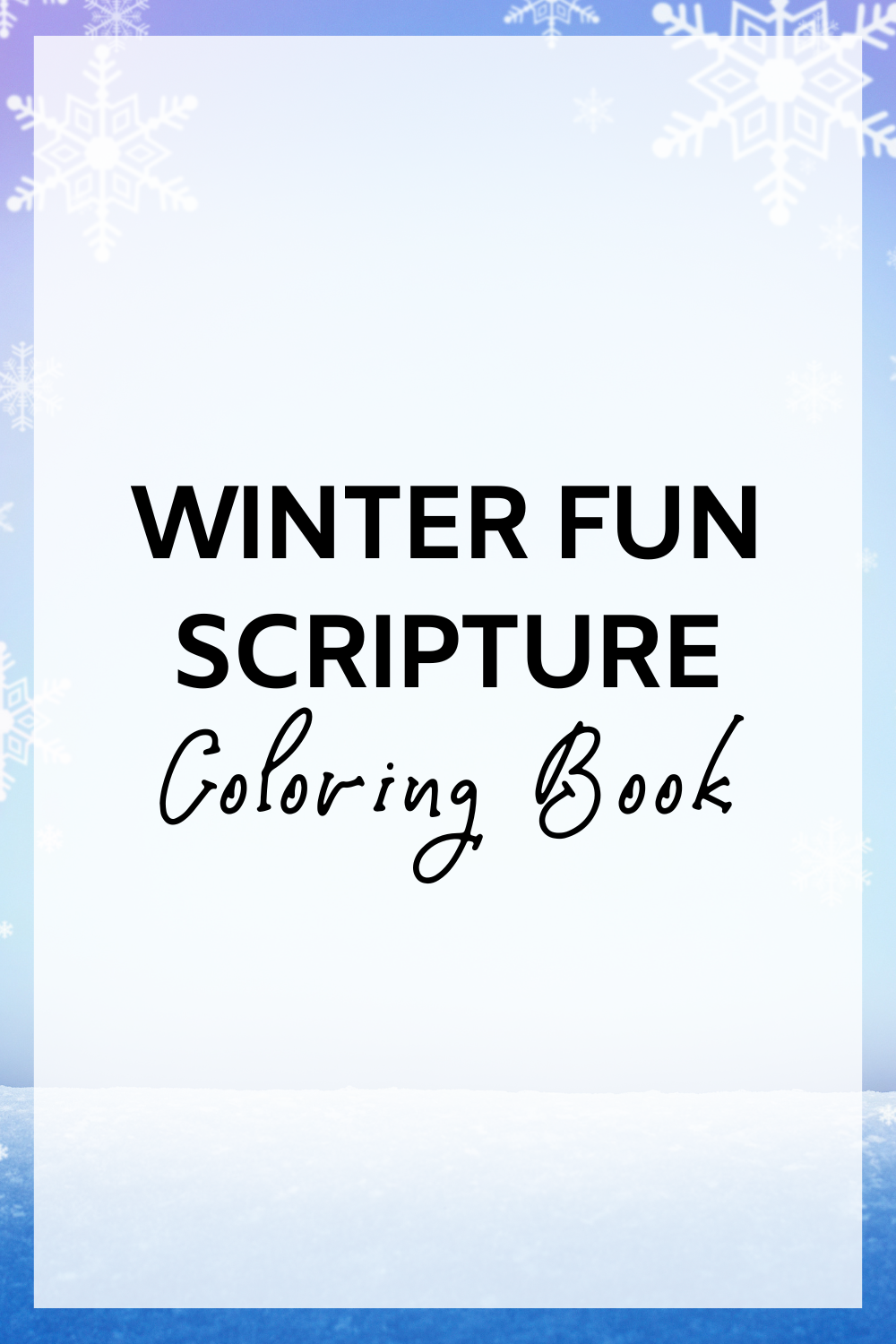 Winter Fun Scripture Coloring Book fi