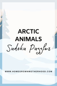 Arctic Animals Sudoku puzzles