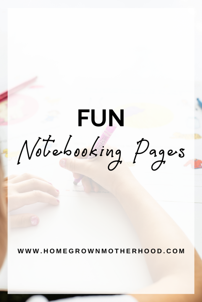Fun Lettering For Notebooking Fun Notebooking Pages for Homeschool Writing