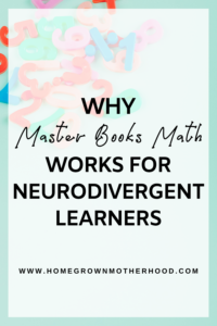 Master Books Math For Neurodivergent Learners
