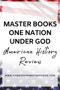 Master Books One Nation Under God American History Review