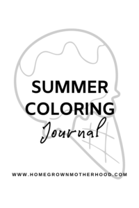 Summer Coloring Journal
